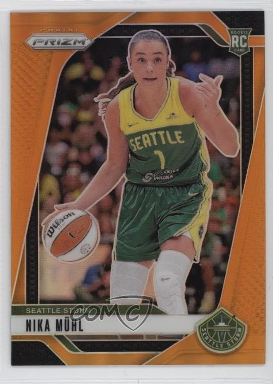 2024 Panini Prizm WNBA Orange Prizm 51/99 Nika Muhl #75 18yk