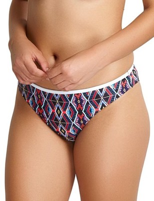 XL - 16 Panache Elle Bikini Slip Unterteil SW0874 Bademode Pant Tribal16 - XL
