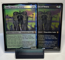 MTG Omo, Queen of Vesuva MH3 Foil Mythic [comes with thick etched Omo] MTG
