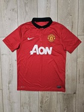 MANCHESTER UNITED 2013 2014 HOME FOOTBALL SHIRT SOCCER JERSEY M NIKE