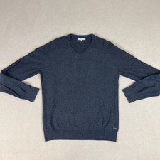 VTG Calvin Klein Jeans Sweater, 100 Cotton Gray. Men's Sz Large