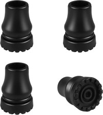 Cane Tips 3/4 Inch, Heavy Duty Rubber Cane Tips Replacement Parts, Non-Slip and