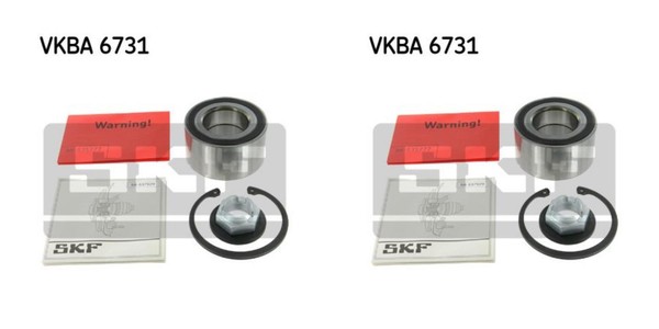 SKF 2X Radnabe Radlagersatz Vorne FüR Ford Transit Connect Tourneo P65 P70-image