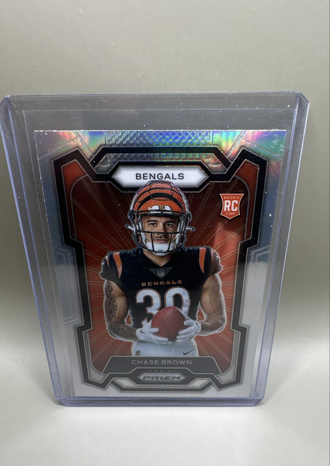 2023 Panini Prizm - Rookie Variation Chase Brown #335 Silver Prizm (RC)