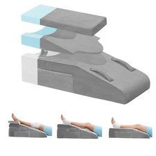 WarmInsula Knee Pillow for Replacement Surgery, 29"x13''x9.5'', Grey