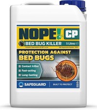 NOPE! CP Bed Bug Killer Spray Treatment (5 Litre) - Odourless & Non-Staining, Ex