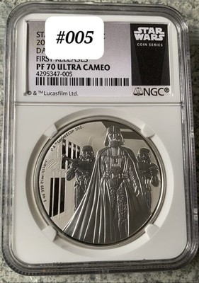 Star Wars 2016 Darth Vader PF70 die Nr.5 der Nr. 1 OZ Silber