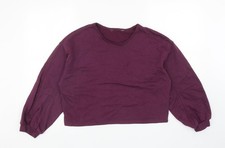 Womens UK Size S Primark Purple Pullover Sweatshirt