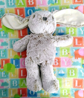 ebba - Large Brown Frosted Cuddlers - 14'' Bree Bunny - Baby Lovey Stuffed Animal
