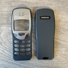Nokia 3210 Housing - Front Fascia Case & Back Battery Cover - Grey Silver New