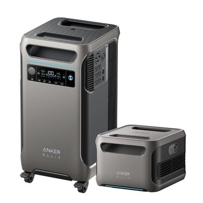 Anker SOLIX F3800 7680Wh 6000W Portable Power Station Expansion Battery  POWERFUL | eBay