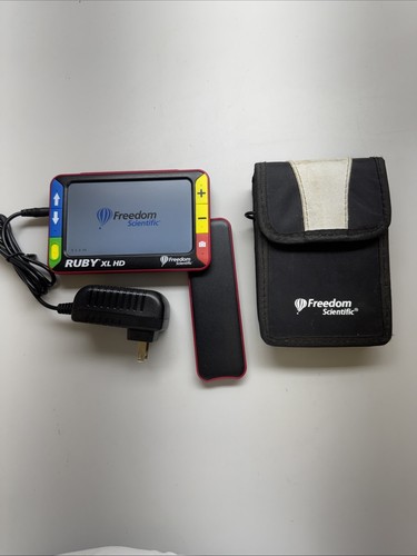 Ruby XL HD Handheld Video Magnifier By Freedom Scientific with AC