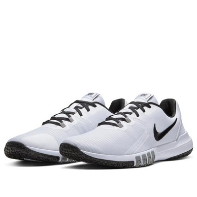 Nike Flex Control 4 Workout Shoes Men Size 8 White New CD0197-100
