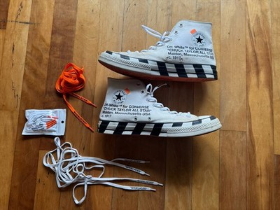 Converse Chuck 70 Off-White Sneakers Size 13 W Extra Laces!
