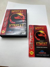 Mortal Kombat Sega Genesis Box Manual Only No Game