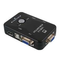 New Dual Port USB VGA KVM Switch Box Converto...