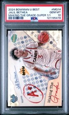 2024 BOWMAN UNIVERSITY BEST MAKING THE GRADE #MG14 JALIL BETHEA 1/1 PSA 10