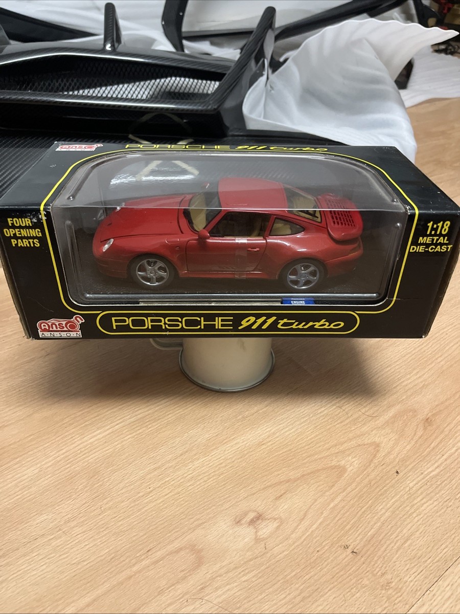 Anson 1/18 Porsche 911 Turbo Rare Red Die Cast 993 | eBay