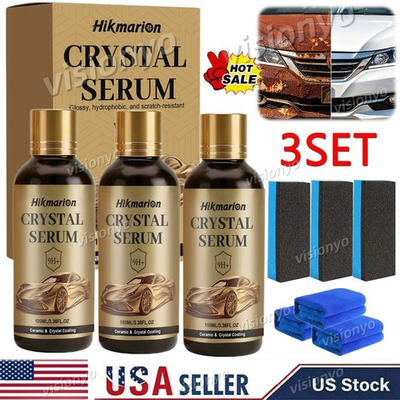 #ad 3SET New Crystal Serum – Advanced Graphene Ceramic Coating for Cars 100ML USA $4.98