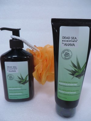 dead sea essentials by ahava aloe vera body lotion