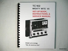 Service Manual + SET-UP Tube Chart for Sencore TC162 Mighty Mite VII Tube Tester