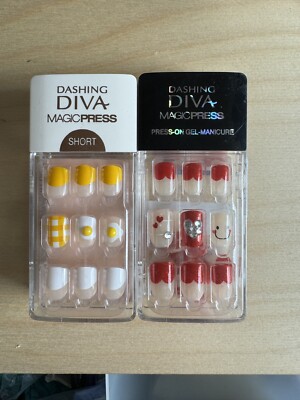 2 Boxen DASHING DIVA MAGIC PRESS ON NAILS NEU VERSIEGELT