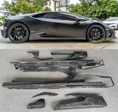 Fits For Lamborghini Huracan LP580 LP610 MSY Style Forge Carbon Fiber Sideskirts