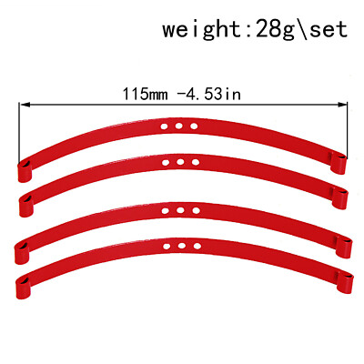 Red Super Soft Spring Steel Plate Part for Simulation 1:10 TF2 Off-road Vehicle
