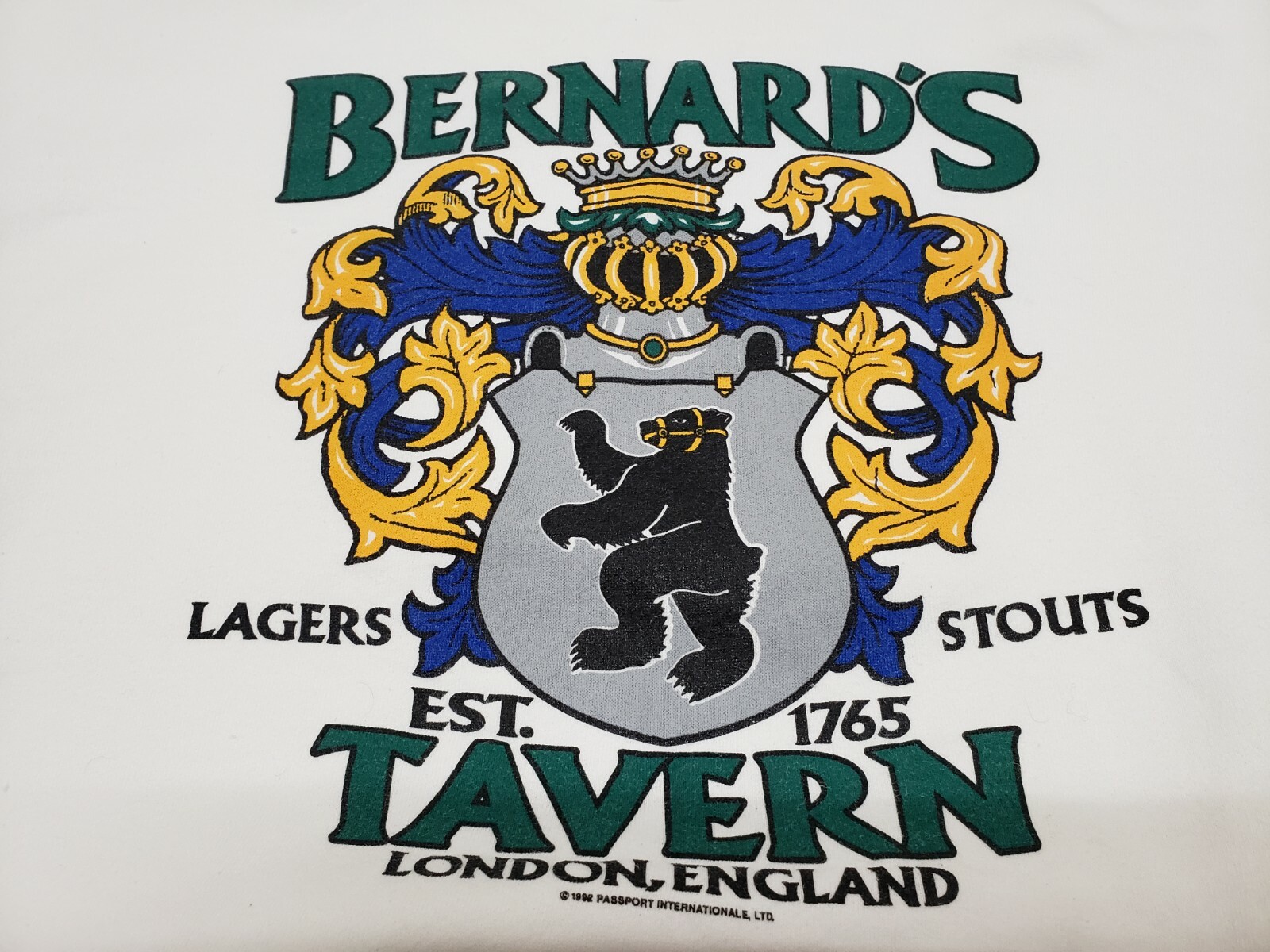Vintage Bernard's Tavern London England Sweater USA L… Gem