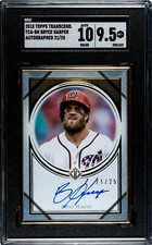 2018 Topps Transcendent TCA-BH Bryce Harper 21/25 SGC 9.5 Mint + & 10 Auto