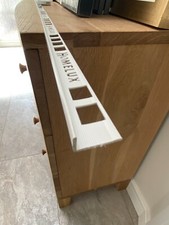 Image of Homelux PVC Tiletrim 8mm White Straight Edge 2m