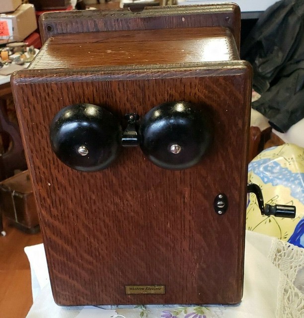 Antique Western Electric Telephone Call Box Circa 18901920's Free Ship
