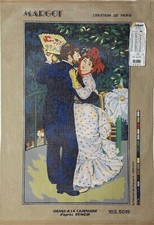 Pierre Auguste Renoir DANCE IN THE COUNTRY Needlepoint Canvas 12"x20.75" Margot