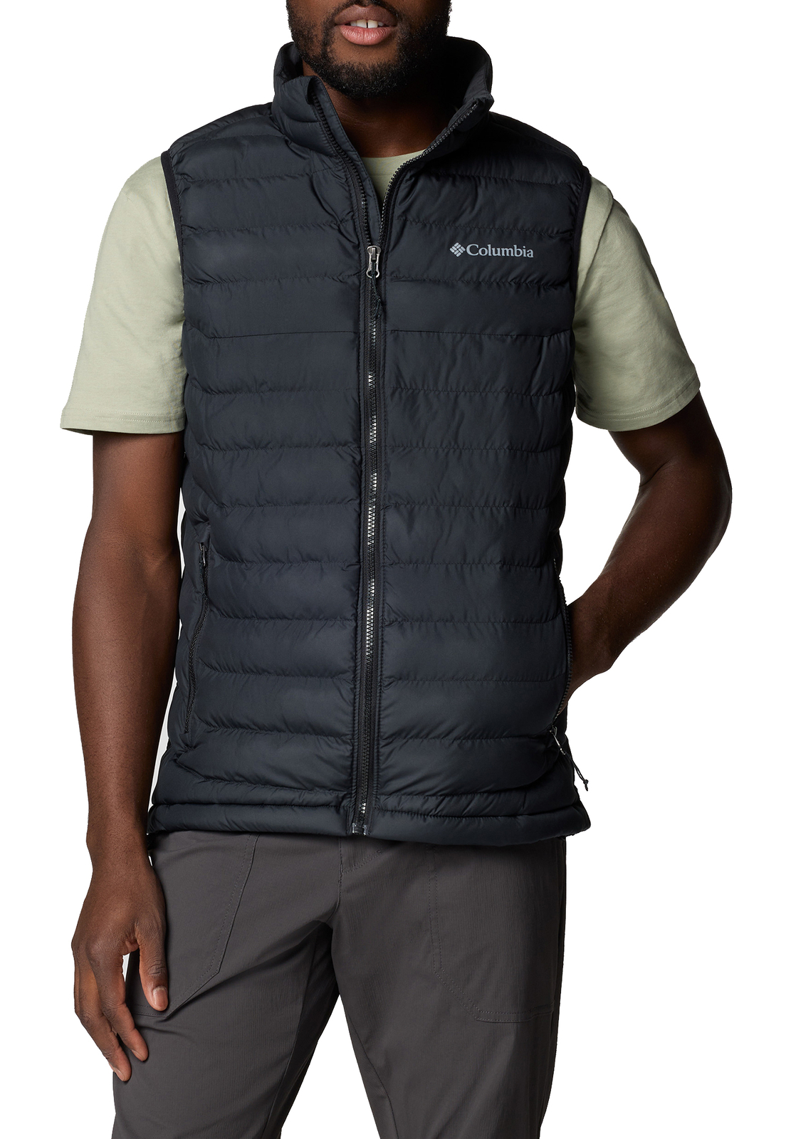 Columbia Powder Lite II Vest chaleco acolchado chaleco forrado negro 2086974 010