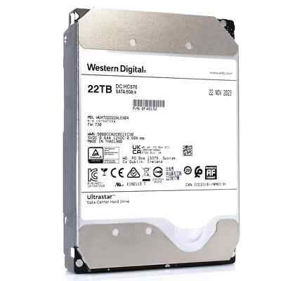 WD Ultrastar HC570 22TB HDD 7200RPM 3.5