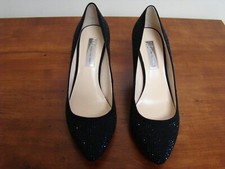 Inc International Concepts Zitah Women Shoes US 7.5 M Black Dress Pump Crystal