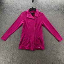 The North Face Sweater Womens Medium Pink Full Zip Sweatshirt Outdoor Pockets