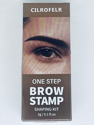 NIB Cilrofelr One Step Brow Stamp Stencil Kit, Eyebrow Stamp and Shaping Kit