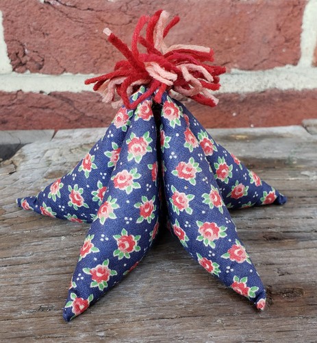 ANTIQUE Early Amish MENNONITE Sewing 6 Point STAR Pin Cushion FOLK ART #8 - Picture 5 of 12