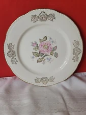 Dinner Plate Vintage Homer Laughlin Queen Esther  10” Pink Gold Trim