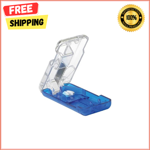 Pill Cutter and Splitter Stainless Steel Blade with Dispenser Cuts