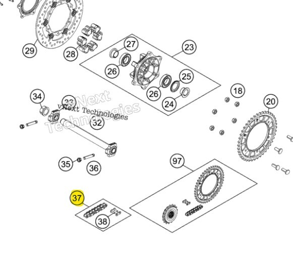 KTM OEM Part 60410165118 for sale online eBay