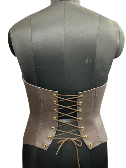 Viking Style Leather Overbust corset ,Sexi singer stage party costume cinchered - Image 3 of 4