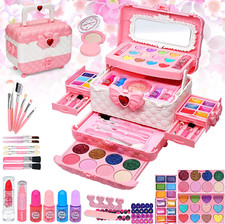 Kids Makeup Kit for Girl - Kids Makeup Kit Toys for Girls,Play Real Makeup Gi...