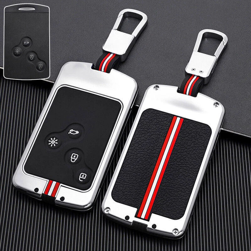 Zinc Alloy Silicone Car Key Fob Case Cover For Renault Megane Clio Duster Twingo - Image 4 of 4