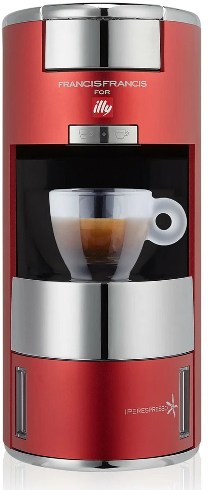 Illy X9 Macchina a Capsule IperEspresso Anodizzato Rosso / Inox - 1200w - Immagine 2 di 4