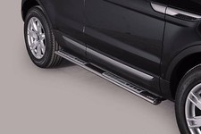 PEDANE LATERALI DESIGN OVALI MISUTONIDA  INOX PER RANGE ROVER EVOQUE .