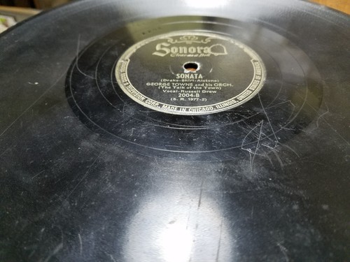 George Towne "Talk of Town" - Anniversary Song / Sonata (1947) Sonora 78 Poor - Picture 7 of 8