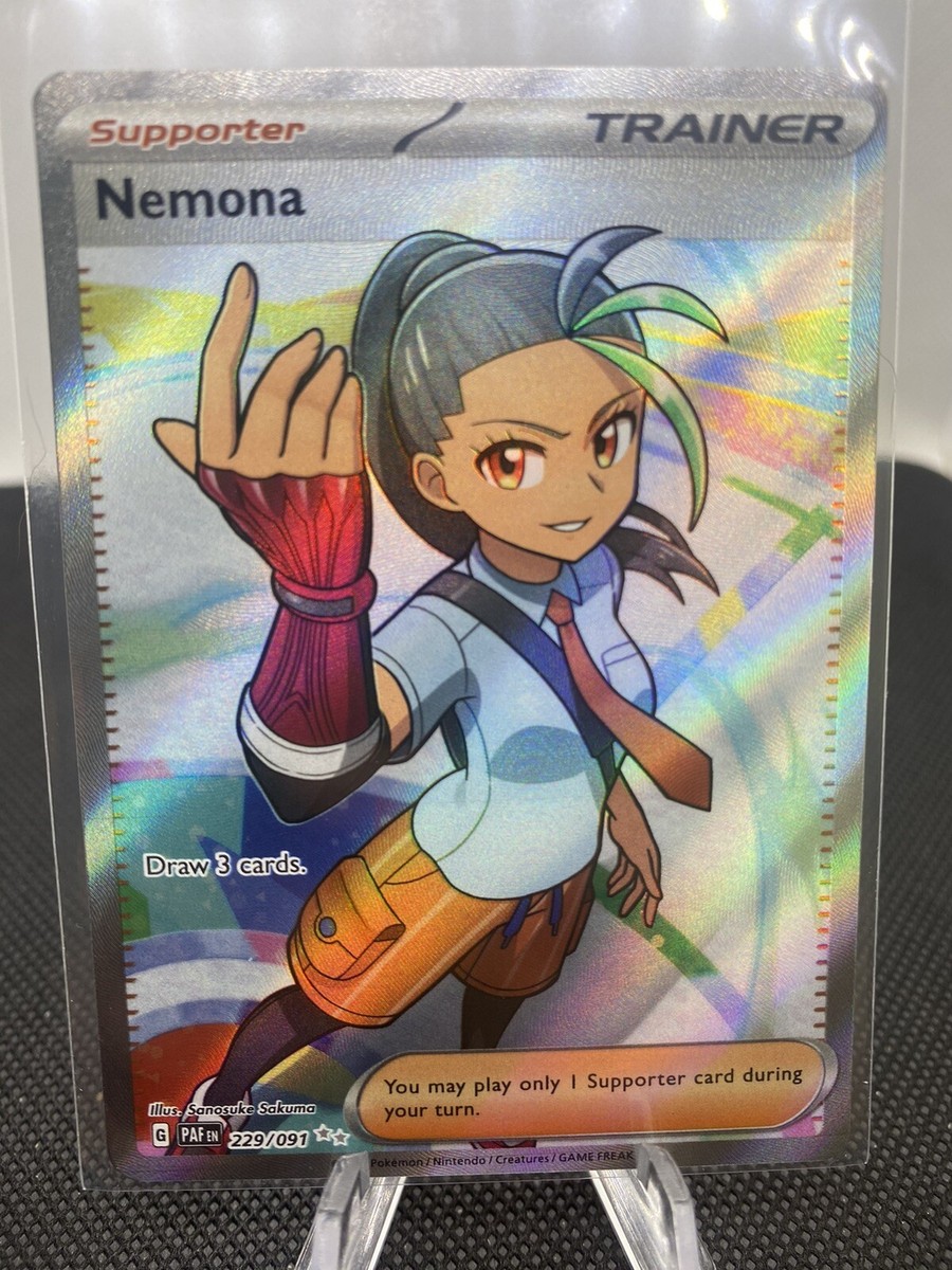 nemona pokemon card value Nemona 229/091 Full Art NM/M Paldean Fates Pokemon Card