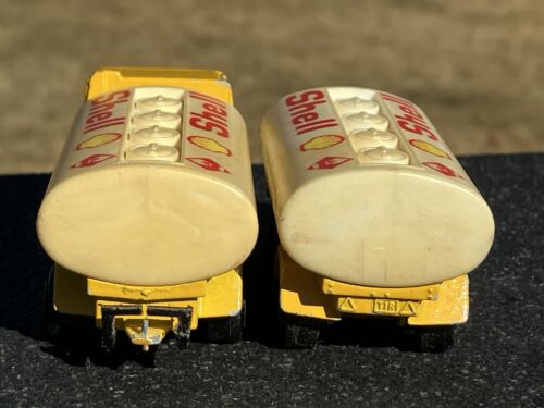 Majorette Ford Shell Oil Tanker With Pup Trailer Good But Dirty 1/87 Diecast - Picture 5 of 7